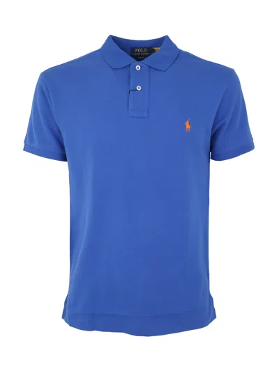 Polo Ralph Lauren Sskcslim1 Short Sleeve Knit In Blue