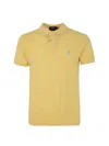Polo Ralph Lauren Sskcslim1 Short Sleeve Knit Clothing In Yellow