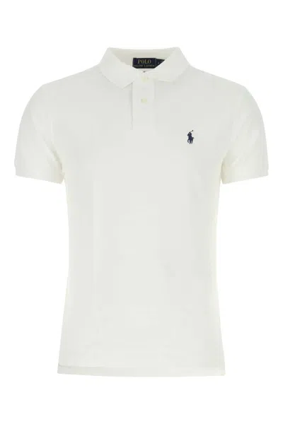 Polo Ralph Lauren Sskcusslm-short Sleeve-knit In White