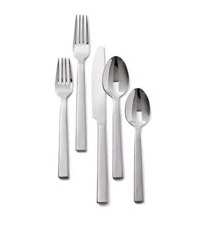 Polo Ralph Lauren Stainless Steel Academy 5-piece Cutlery Set In Silver