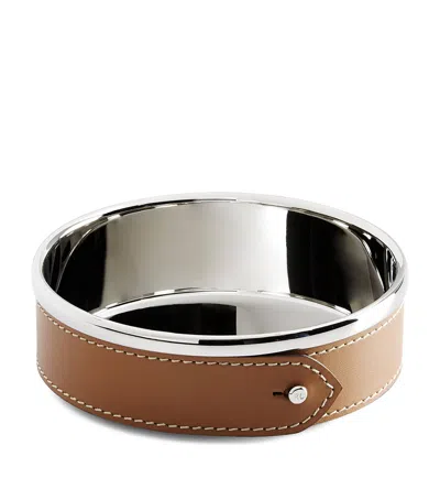 Polo Ralph Lauren Stainless Steel Wyatt Bottle Coaster In Brown