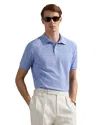 Polo Ralph Lauren Standard Fit Honeycomb Mesh Polo Shirt In Blue