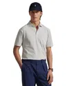 Polo Ralph Lauren Standard Fit Striped Lisle Polo Shirt In White