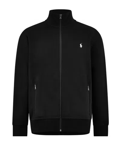 Polo Ralph Lauren Stand-collar Long-sleeved Coat In Black
