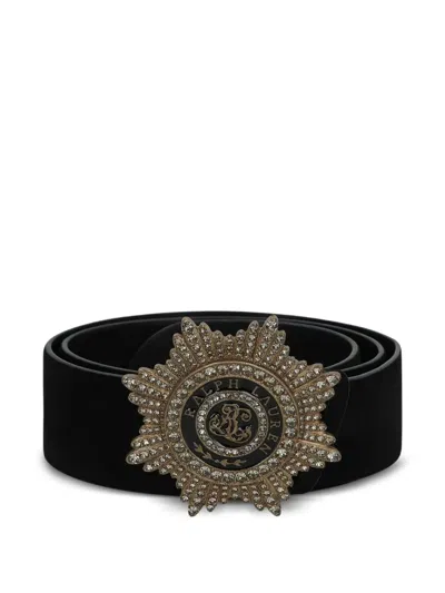 Polo Ralph Lauren Star-buckle Belt In Black