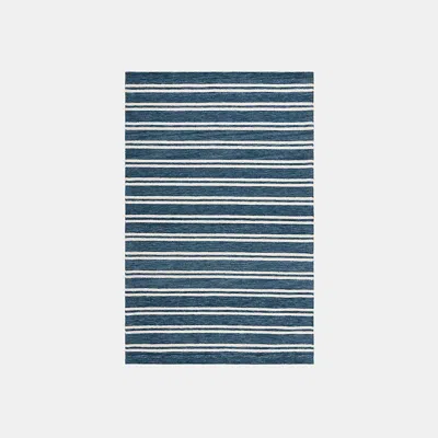 Polo Ralph Lauren Starboard Stripe Rug In Blue/ivory