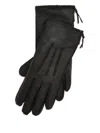 Polo Ralph Lauren Stitched-suede Gloves In Black