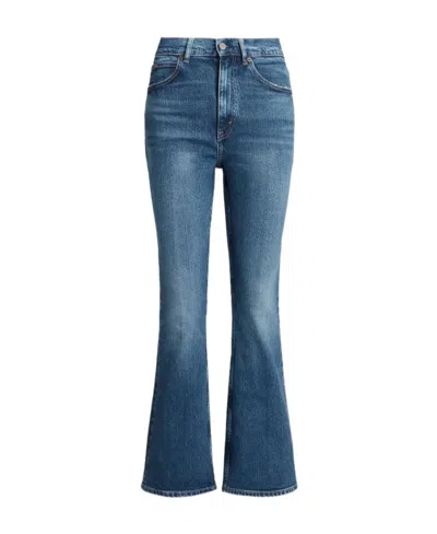 POLO RALPH LAUREN POLO RALPH LAUREN LOGO-PATCH CROPPED JEANS