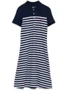 Polo Ralph Lauren Striped Collar Midi Dress