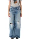Polo Ralph Lauren Distressed Straight Denim Five Pockets In Blue