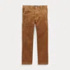 Polo Ralph Lauren Kids' Straight Fit Cotton Corduroy Pant In Biscuit Tan