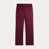 Polo Ralph Lauren Kids' Straight Fit Flex Abrasion Twill Pant In Classic Wine