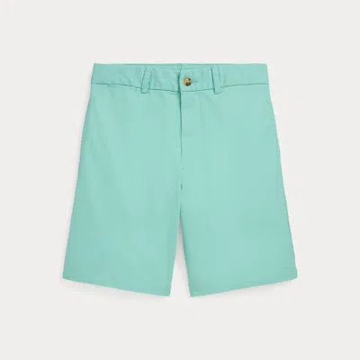 Polo Ralph Lauren Kids' Straight Fit Flex Abrasion Twill Short In Bayside Green