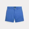 Polo Ralph Lauren Kids' Straight Fit Flex Abrasion Twill Short In Scottsdale Blue