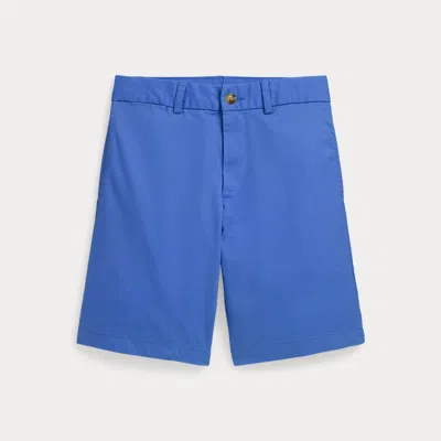 Polo Ralph Lauren Kids' Straight Fit Flex Abrasion Twill Short In Scottsdale Blue