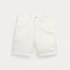 Polo Ralph Lauren Straight Fit Linen-cotton Short In Deckwash White