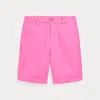 Polo Ralph Lauren Kids' Straight Fit Linen-cotton Short In Laguna Pink