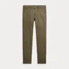 Polo Ralph Lauren Straight Fit Linen-cotton Trouser In Green