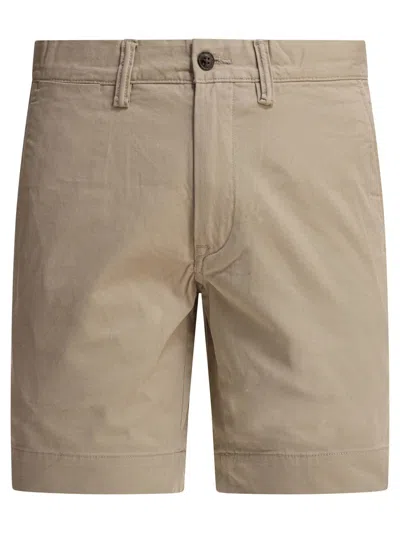 Polo Ralph Lauren Straight Fit Stretch Chino Shorts In Neutral