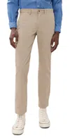 Polo Ralph Lauren Stretch Cotton Chinos Pants With Belt Loops In Khaki Tan
