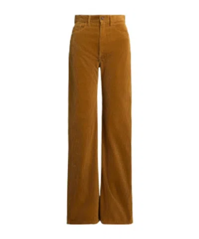 Polo Ralph Lauren Straight Leg Corduroy Trousers In Brown