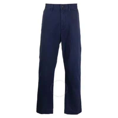 Polo Ralph Lauren Straight-leg Cotton Trousers In Blue