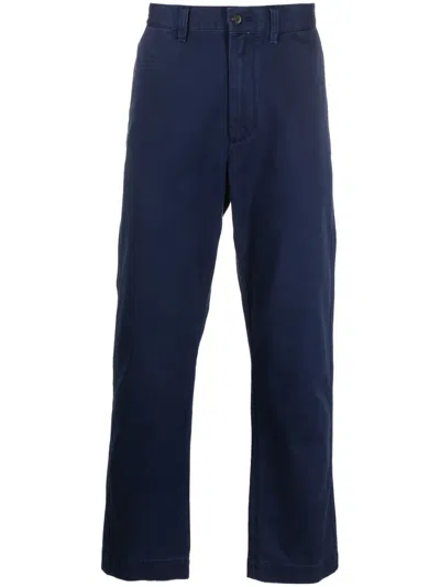 Polo Ralph Lauren Straight-leg Cotton Trousers In Newport Navy