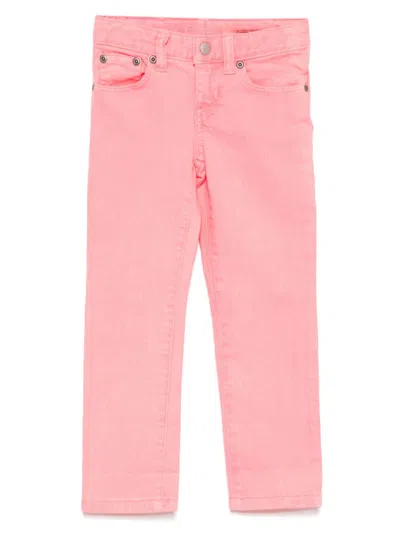 Polo Ralph Lauren Kids' Straight-leg Jeans In Pink