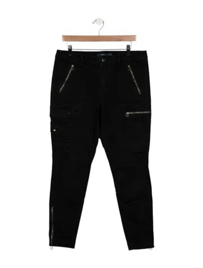Pre-owned Polo Ralph Lauren Straight Leg Pants In Black