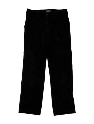 Pre-owned Polo Ralph Lauren Straight Leg Pants In Black