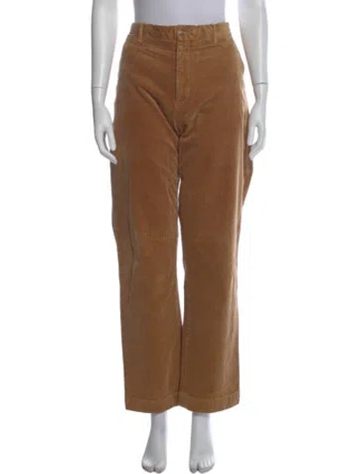 Pre-owned Polo Ralph Lauren Straight Leg Pants In Brown