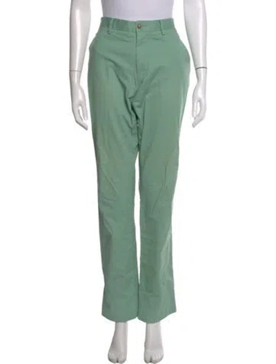 Pre-owned Polo Ralph Lauren Straight Leg Pants In Green