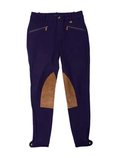 Pre-owned Polo Ralph Lauren Straight Leg Pants In Purple