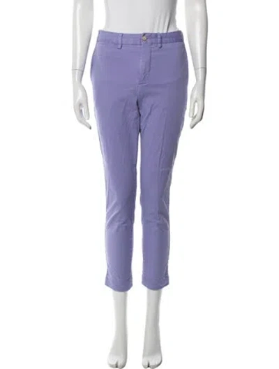 Pre-owned Polo Ralph Lauren Straight Leg Pants In Purple