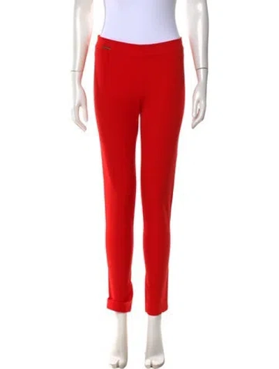 Pre-owned Polo Ralph Lauren Straight Leg Pants In Red