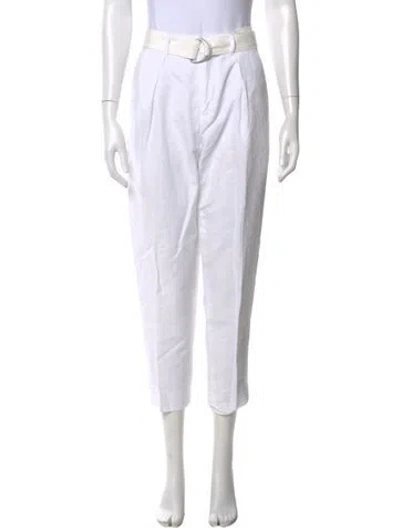 Pre-owned Polo Ralph Lauren Straight Leg Pants In White