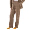 Polo Ralph Lauren Straight-leg Plaid Linen-silk Trouser