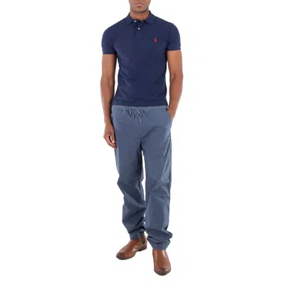 Polo Ralph Lauren Straight-leg Poplin Sweatpants In Blue