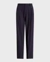 Polo Ralph Lauren Straight-leg Stretch Wool-blend Pants In Navy