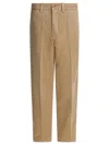 Polo Ralph Lauren Beige Cotton Trousers In Brown
