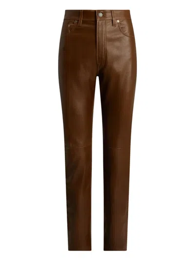 Polo Ralph Lauren Straight-leg Trousers In Brown