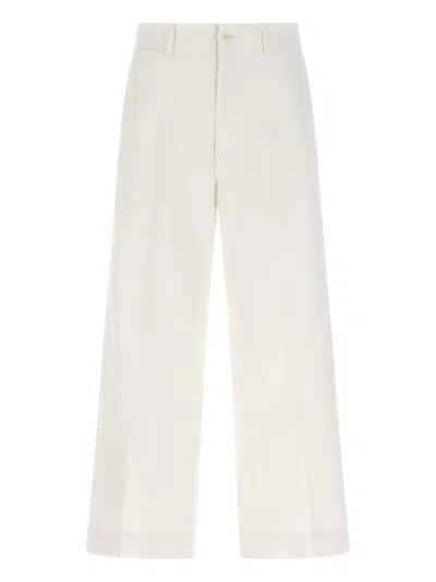 Polo Ralph Lauren Straight-leg Trousers In White