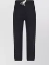 Polo Ralph Lauren Straight Leg Trousers With Elastic Waistband And Cuffs In Black