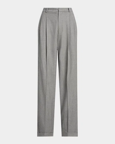 Polo Ralph Lauren Straight-leg Wool-blend Flannel Pants