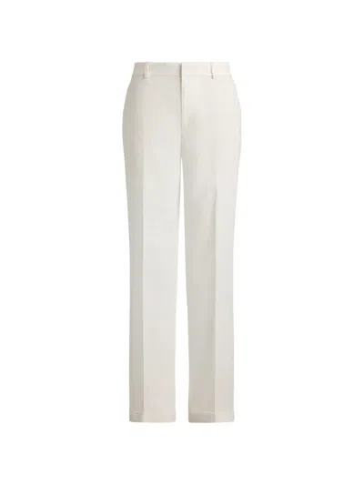 Polo Ralph Lauren Straight Relaxed Trousers In White