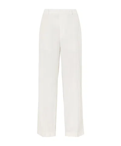 Polo Ralph Lauren Straight Relaxed Trousers In White
