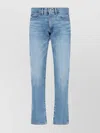 Polo Ralph Lauren Straight Trousers Belt Loops Five Pockets In Blue