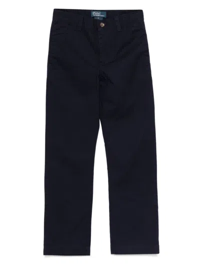 Polo Ralph Lauren Kids' Straight Trousers In Blue