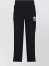 Polo Ralph Lauren Straight Trousers With Elastic Waistband And Side Stripe In Black