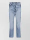 Polo Ralph Lauren Straight Trousers With Five Pockets And Belt Loops In Blue